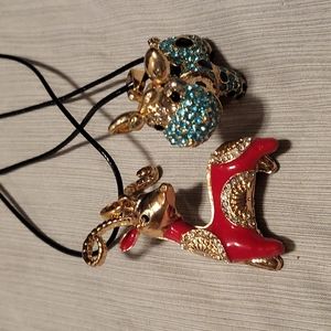 Giraffe ram costume jewelery set of necklaces